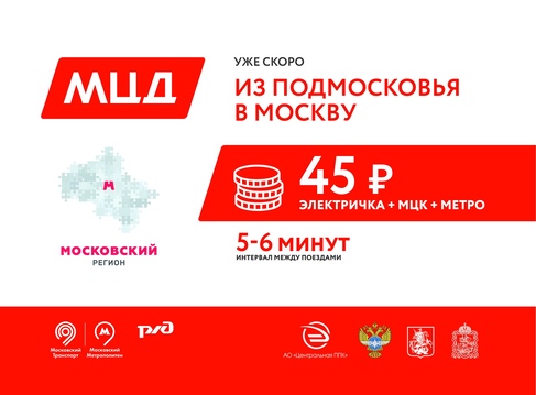 В конце 2019 г. в Московской области открываются первые линии Московских центральных диаметров МЦД-1 «Белорусско-Савеловский» и МЦД-2 «Курско-Рижский». 